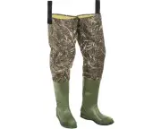 Foxelli Hip Waders – Waterproof Camo Hip Waders for Men & Women with Boots