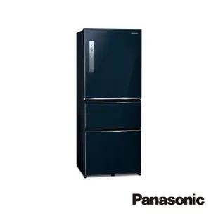 Panasonic 500L三門無邊框鋼板冰箱-藍 NR-C501XV-B 【全國電子】