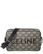 CELINE Medium Triomphe Canvas & Leather Camera Bag