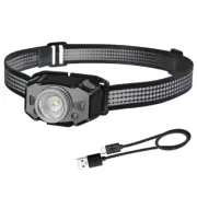 BORUiT Zoom Sensor LED Headlamp Head Torch Rechargeable Light Lamp Flashlight AU
