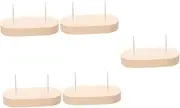 TEHAUX 5pcs Doll Display Rack Crochet Doll Display Base Showcase Easy to Use Stand Holder for Model Doll Support
