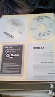 Pentax Optio WG-1 GPS Digital Camera Software CD-ROM & Operating Manuals CD NEW