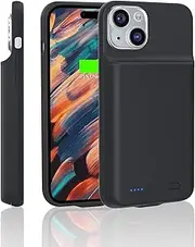DOKYW Battery Case for iPhone 14 Pro, 6800mAh Portable Rechargeable Protective iPhone14 Pro Charging Case, Extended Smart Battery Charger Case for iPhone14Pro, Black