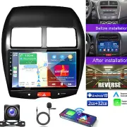 CARPLAY CAR STEREO RADIO GPS ANDROID 12 FOR 2011-2017 MITSUBISHI OUTLANDER SPORT