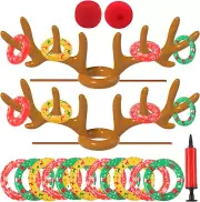 Christmas Games, Inflatable Reindeer Antler Ring Toss Game, Stocking Stuffers fo