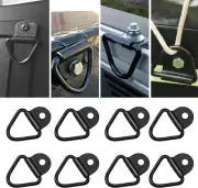 Cargo Tie-Down Anchors,8-Pack Black Steel V-Ring Bolton Trailer Cargo Tie Down,F
