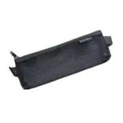 2Pcs Transparent Grid Zipper Pen Bag Pencil Case Storage Package Grils Stationery School Supplies(S Black)