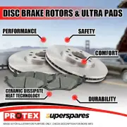 Front Brake Rotors + Ultra Pads for Ford Courier PE PG 4WD 98-07 Premium Quality (for: Ford)