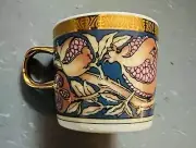Rare Vintage Atalier Lesov de Boheme Porcelain espresso/ tea cup Pomegranate