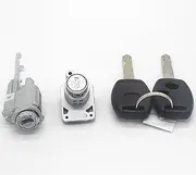 Complete Lock Set Ignition Switch Door Lock Barrel Trans 2 Keys with 46 CHIP, for Civic, 2006-2008 car Door Lock(IG.S-Left Lock 2pcs)