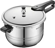 SUPOR Pressure Cooker, Stainess Steel Pressure Pot, 90kPa Pressure Cooking, Multi-purpose Stew/Boil/Steam/Braise, 5-Fold Safety Security, Compatible with Gas & Induction Cooker, Silver (4 Liters)