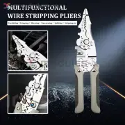 Upgrade Wire Crimper Tool Multifunction Wire Stripper Cable Cutter Pliers US