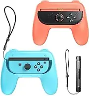 FYOUNG Hand Grips for Nintendo Switch 2 Controllers, Comfortable Grip for Joycon 2 Controller, Ergonomic Handle Case for Switch 2 Accessories, Reduces Hand Fatigue (2Packs)