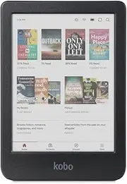 Kobo Clara Colour | Colour eReader | 6” Glare-Free Colour E Ink Kaleido™ 3 Display | Dark Mode Option | Waterproof | Audiobooks | 16GB of Storage | Black