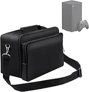Mcbazel Travel Bag Carrying Case for Xbox Series X，Portable Console Carrying Case with Multiple Storage Pockets for Controllers, Games, Cables and Other Gaming Accessories