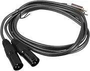 COSMEVIVI Convenient 1.5m RCA to XLR Audio Cable Dual RCA to Dual XLR Male Mixers Amplifiers Compatible Noise Sound