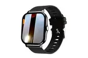 Elosung Single Silicone Strap Black Smart Fitness Watch With Large Display 24 Sport Modes Heart Rate Monitor & More Smart Watches