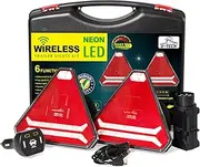 Wireless Triangle LED Rear Lights Pendant with Magnet, Radio LED Rear Lights Set Wireless Bluetooth Lighting LED Set for Trailers, Caravans, Wireless Dynamic Indicator Trailer Rear Light