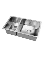 [Cefito] Double Bowl Laundry Stainless Steel Kitchen Sink 71X45CM Silver