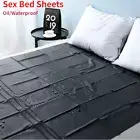 Waterproof Adult Sex Bed Sheets Sexy Game Bedding PVC Mattress Cover 3 Size