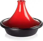 TJSCFY Tagine Pot Moroccan for Cooking Cast Iron Enamel Tajine Pot with Conical Lid, for Even Heat Distribution and Moisture Retention(27cm)