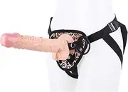 SAHOOSAFETY Strap-on dildos, strap-on penis for women 26 cm silicone anal dildo with strong suction cup, removable, P-spot masturbator BDSM sex toy set for men and women(C Flesh)