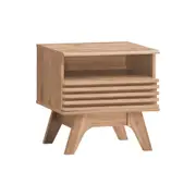 Clancy Bedside Unit Side Table Nightstand 1 drawer oak woodgrain