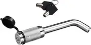 Ciieeo Durable Trailer Hitch Lock for Towing Watertight Elbow Style Receiver Lock Weather Resistant Design for Trucks Trailers for Rainy Climates Dual Pin Security