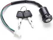 Off-Road Motorcycle Modified Universal Small Fit for ATV Start Ignition Switch Electric Door Lock Key Switch