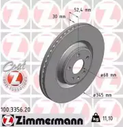 LORDCO - ZIMMERMAN 100335620 Disc Brake Rotor (for: Porsche)