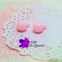 在飛比找蝦皮購物優惠-mdqueen 韓國連線新款 亮閃粉嫩動人大力丸耳環E33