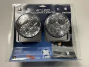 Pilot NV-2038W Navigator 4" Round Flood Beam LED Lamp Lights
