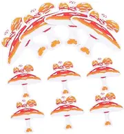 GLSTOY 10pcs Mushroom Decorative Appliques for Clothing Embroidered Patches for Jeans Hats and Bags for DIY Repair and Decoration Projects
