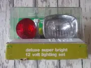 Dorcy Cycle YE-12 Deluxe Super Bright 12 volt Lighting set Bicycle bike NOS