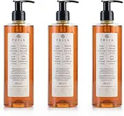 Prija Vitalising Hand Wash with Ginseng Extract Gently Cleanses Hands, Moisturising Liquid Hand Soap, Vegan Friendly with Energising Fragrance 12.85 fl oz x 3