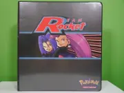 Pokemon TCG Team Rocket Binder Folder, NO DAMAGE, with RARE INSERT CARD!!!