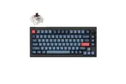 Keychron V1 Max QMK/VIA Fully Assembled Knob Wireless Custom Carbon Black Mechanical Keyboard - Gateron Jupiter Brown [KBKCV1MD3]