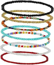 BESTYASH Boho Style Anklet Set Handmade Beaded Anklets Women's Bracelet Stylish Comfortable for Occasion