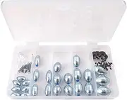 Fishing Weights - Fishing Sinkers for Camping - Egg Shaped Sinkers for Catfish Casting Saltwater and Freshwater, for Camping, Travel