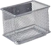 Durable Refrigerator Wire Mesh Magnetic Basket Storage Box Pen Makeup Organizer