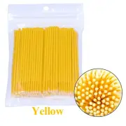100Pcs Eyelash Cleaning Brush Lash Extension Micro Cotton Swab Individual Eyelas