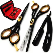 Professional Barber Shears Kit Tools - Hair Cutting Scissors Set for Hairdresser