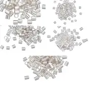 10 Sterling Silver Cut Crimp Tube Beads for Ending Beading Cord & Wire Ends
