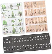 DRESSOOS Electronic Piano Key Protectors 2 Sheets of Piano Keyboard Decals Learning for Beginners