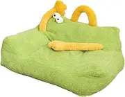 Generic Dog Bed Dog Sofa Bed Couch Cute Removable Winter Warm Soft Kennel Pet Sleeping Bed for Indoor Cats for Puppy Cats Small Dogs, Green, M