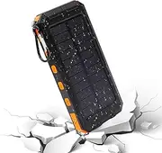 Portable Solar Charger - Cell Phone Charger,Cellphone Fast Charging Device with Flashlight 20000mAh for Travel Home Outdoor