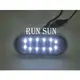 ●○RUN SUN 車燈,車材○● 全新 FORD 福特 05 06 07 08 FOCUS 福克斯 MK2 LED 雙色 黑底 白框 側燈