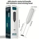 Handheld Milk Frother for Coffee - Electric Hand Blender, Mini Drink Mixer Whisk