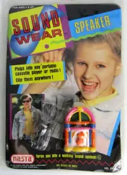 Vintage 1989 Nasta Sound Wear Speaker Sealed Package Retro 80's 90's