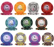 1000pcs 14G YIN YANG CASINO POKER CHIPS BULK - Choose Denominations